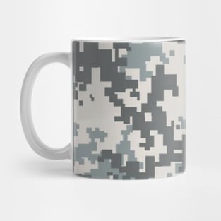 Digital Camo Pattern Gray Mug